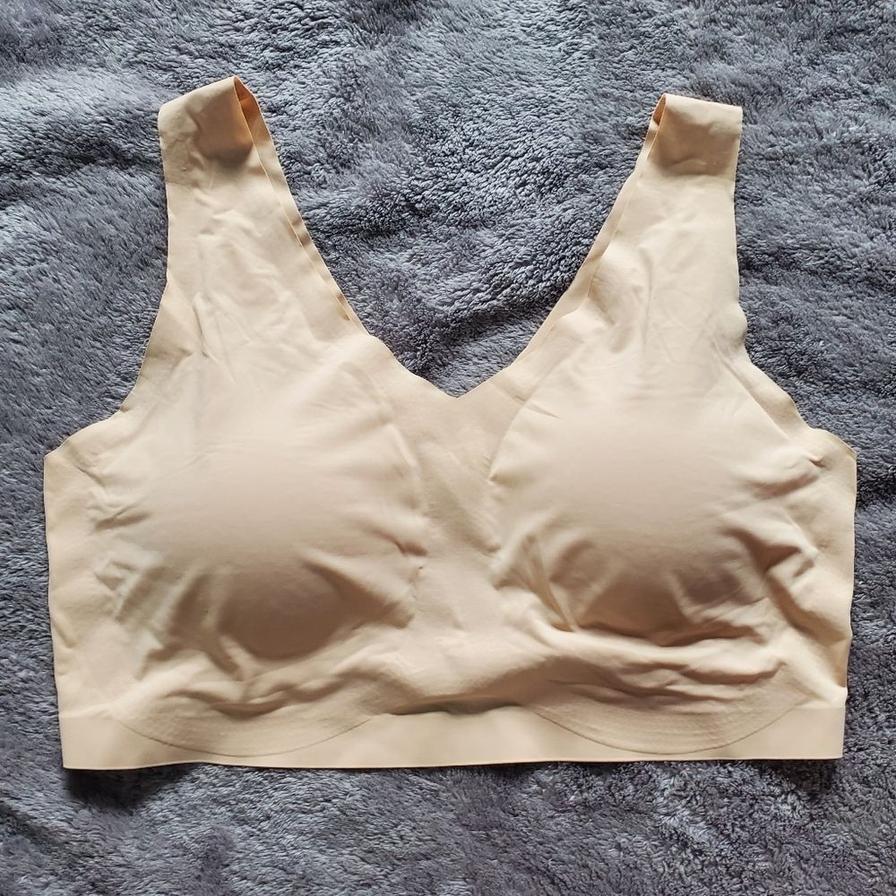 FIT- Seamless Cream Bra  Size L